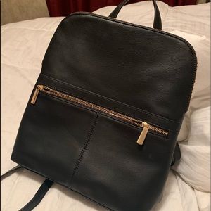 Black backpack purse
